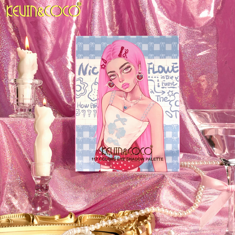 Paleta de Sombras Nice Flower de 117 Colores  6