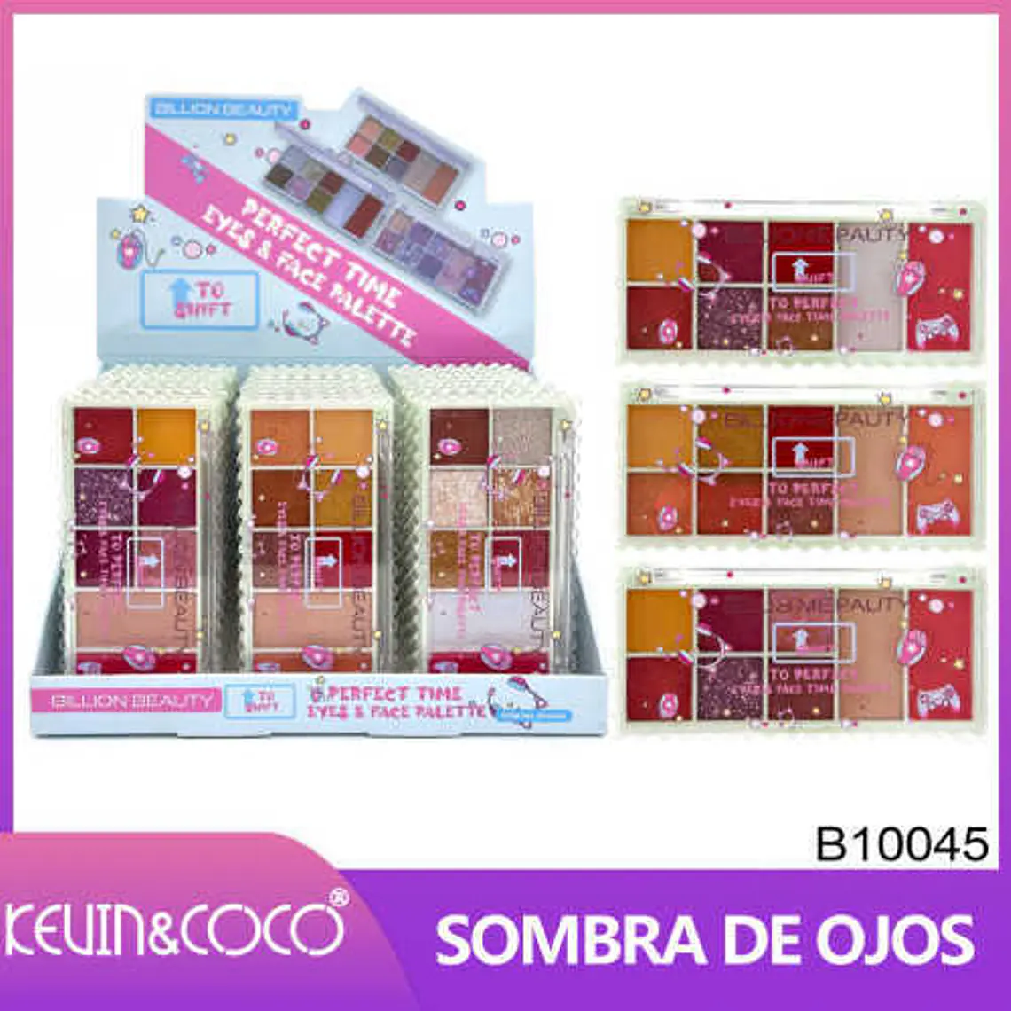  PALETA DE RUBOR + ILUMINADOR + SOMBRA DE OJOS 1