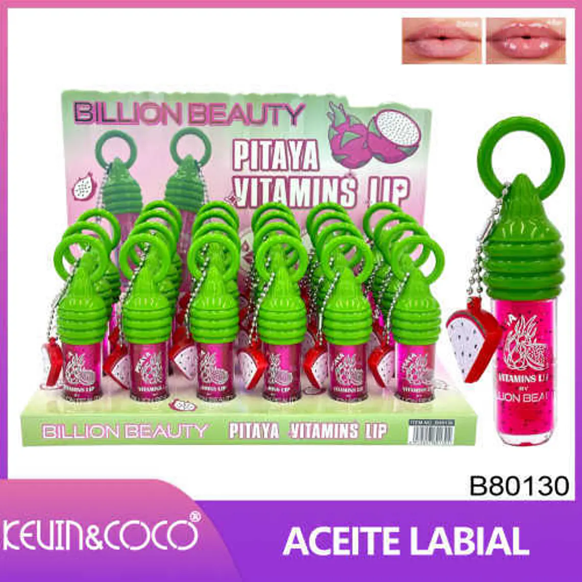 ACEITE DE LABIOS DE PITAYA CON VITAMINAS 1