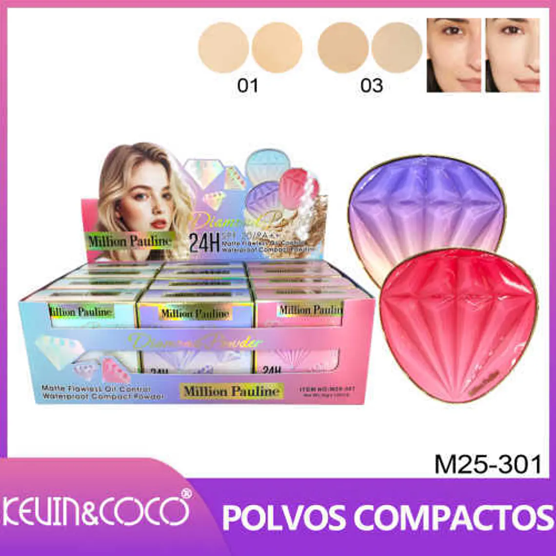  POLVO COMPACTO 24HRS CON FACTOR DE PROTECCIÓN SOLAR 1