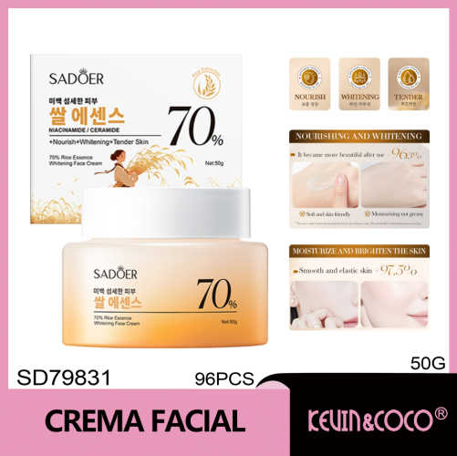 Crema facial blanqueadora SADOER 50 g