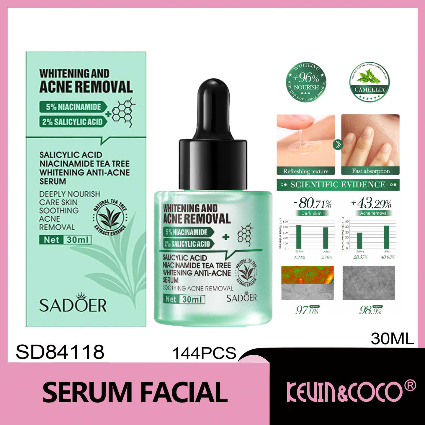 SADOER Sérum Iluminador y Antiacné SADOER 30 ml