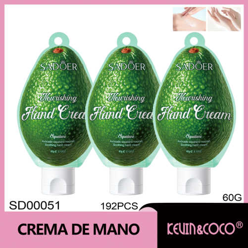 Crema de manos nutritiva y calmante SADOER 60 g