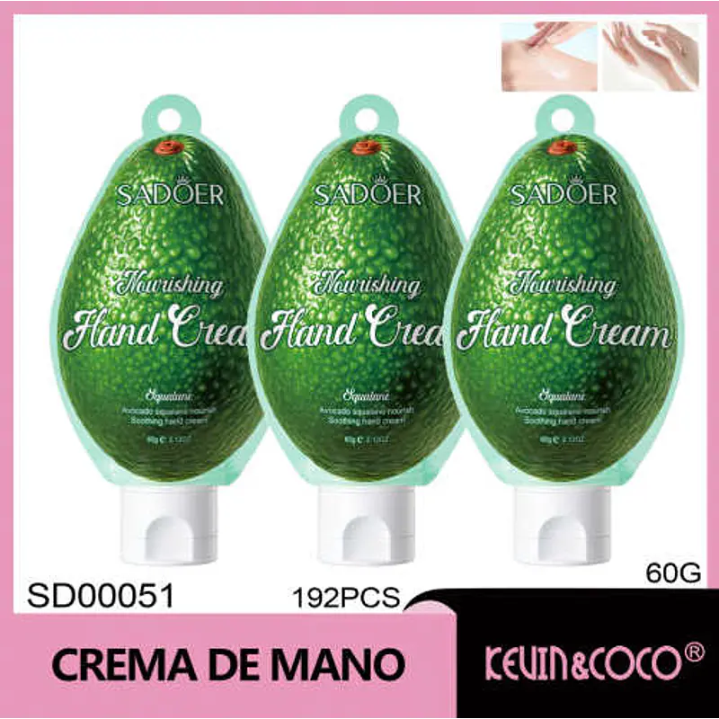Crema de manos nutritiva y calmante SADOER 60 g