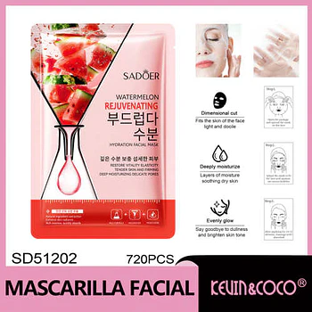 Mascarilla facial hidratante y nutritiva SADOER 25 ml