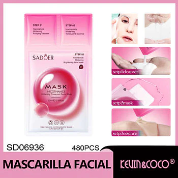 Mascarilla blanqueadora 3 pasos SADOER 3 pasos