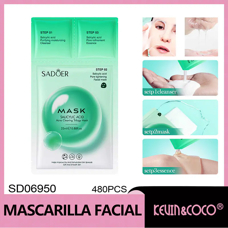 Mascarilla 3 pasos SADOER 3 pasos