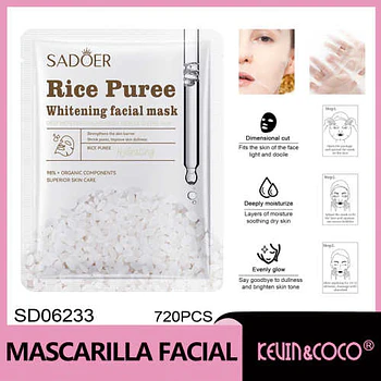 Mascarilla blanqueadora e hidratante SADOER 25 mg
