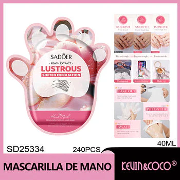 Mascarilla hidratante para manos SADOER 40 ml