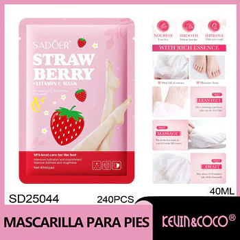 Mascarilla exfoliante para pies SADOER 40 ml