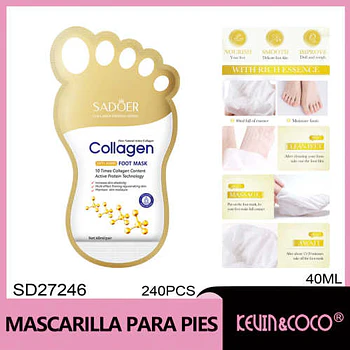 Mascarilla antiedad para pies SADOER 40 ml