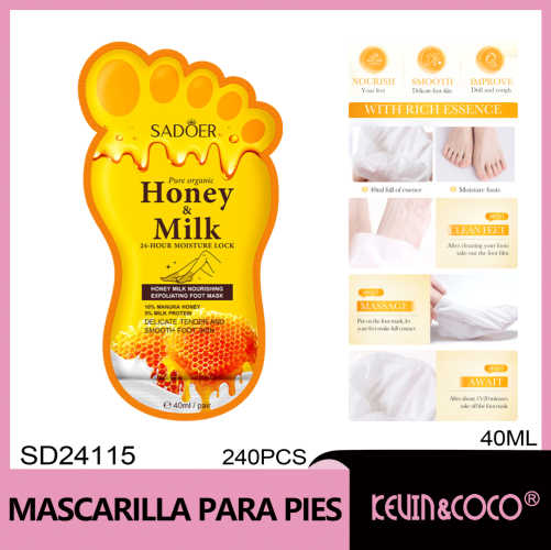 Mascarilla exfoliante nutritiva para pies SADOER 40 ml