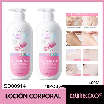Loción corporal iluminadora SADOER 400 ml