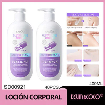 Loción corporal antioxidante SADOER 400 ml