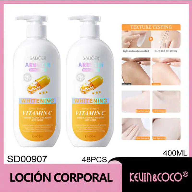Loción corporal blanqueadora SADOER 400 ml