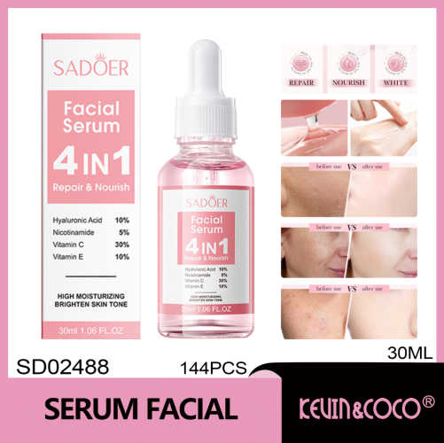 SADOER Esencia Facial Iluminadora e Hidratante 4 en 1 30ml SADOER 3...