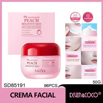Crema iluminadora e hidratante SADOER 50 g