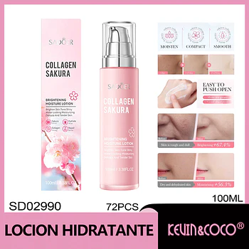 Loción iluminadora e hidratante SADOER 100 ml