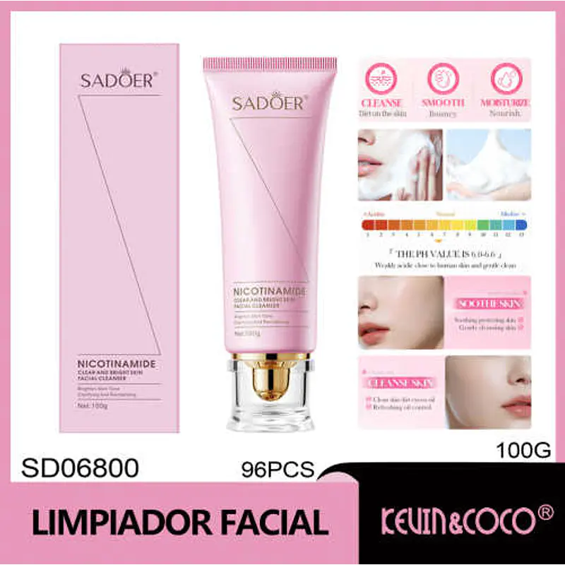 Crema limpiadora iluminadora SADOER 100 g