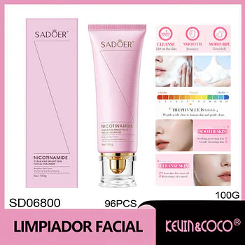 Crema limpiadora iluminadora SADOER 100 g