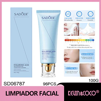 Crema limpiadora hidratante y purificante SADOER 100 g
