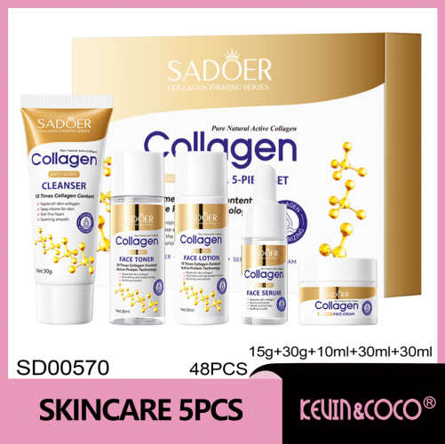 Set de Skincare SADOER para viaje de 5 piezas de Colágeno SADOER 5...