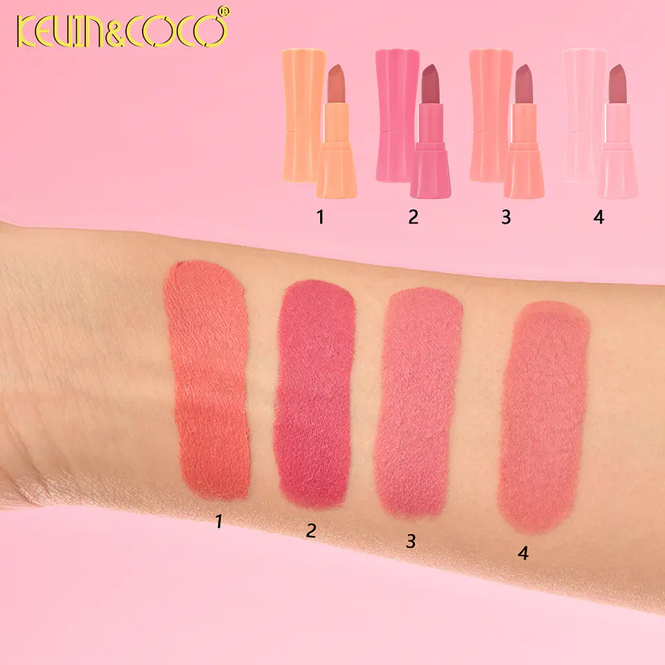 Set de 4 Labiales Aterciopelados Fireworks Mist  2