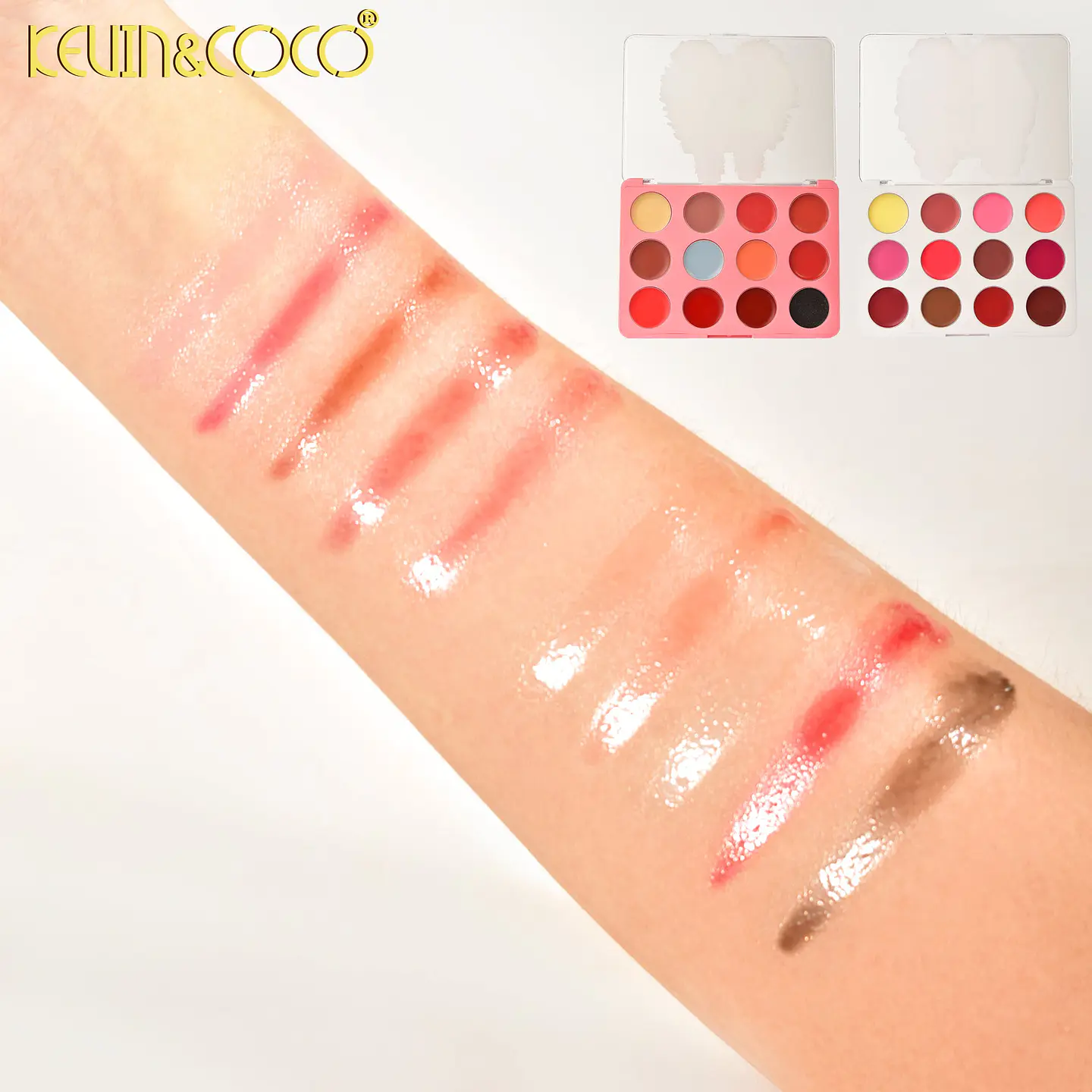 Paleta De Labiales Kevin & Coco 12 Tonos Brillo Infantil Kawaii 3