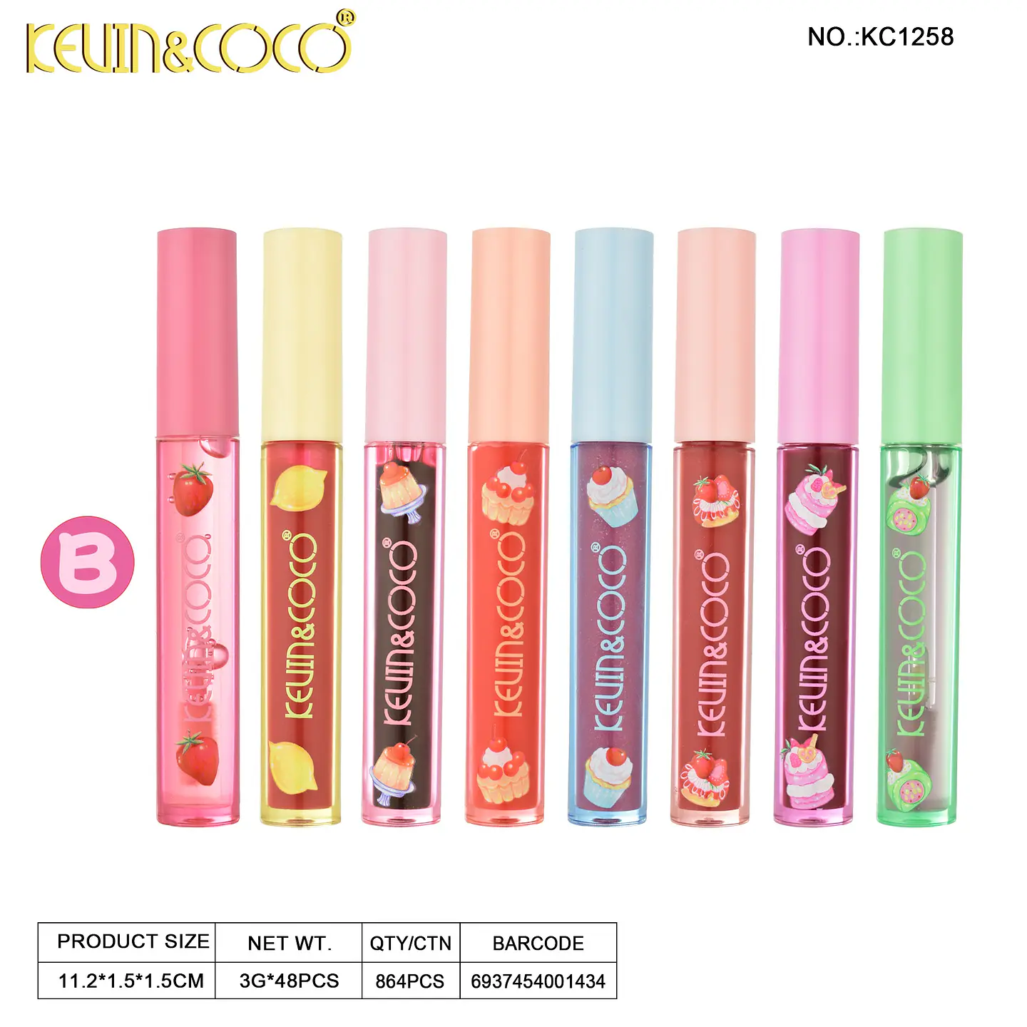 Aceite y Brillo Labial Sugar Bloom Kevin & Coco - Hidratación Profunda y Brillo Espejo (Precio por Unidad) 7