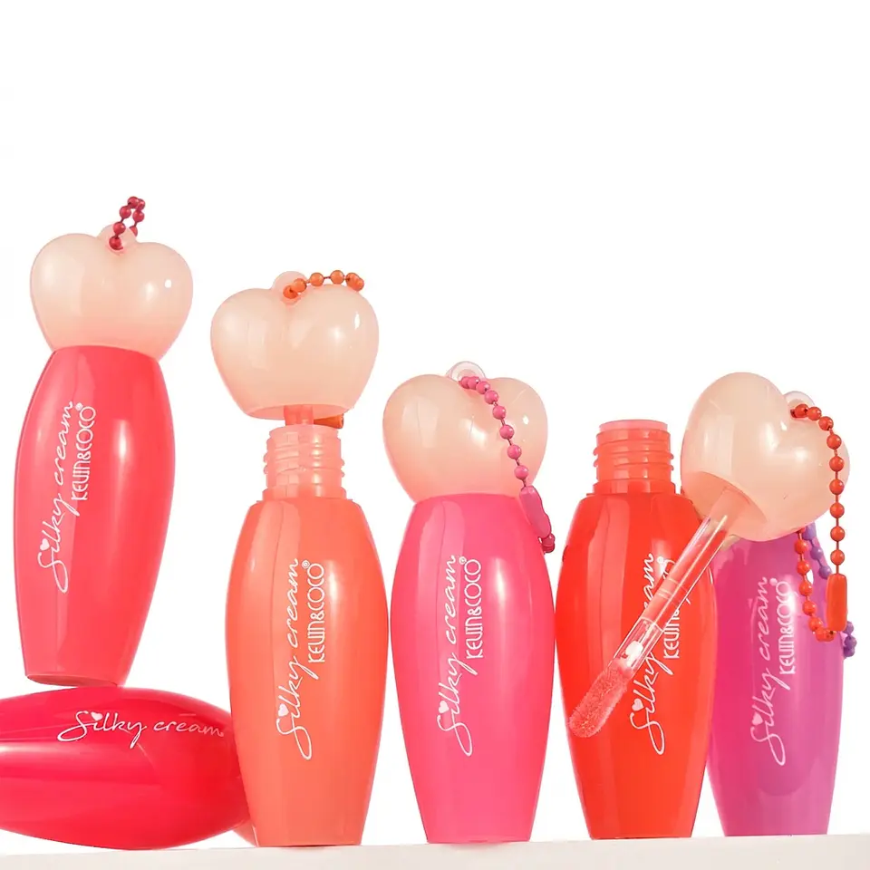 Brillo Labial Hidratante Silky Cream Kevin & Coco - Acabado Sedoso y Creador de Llavero (Precio por Unidad) 1