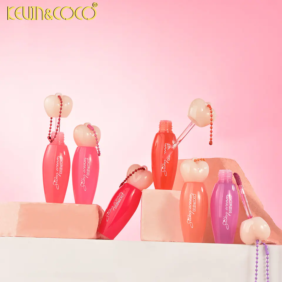 Brillo Labial Hidratante Silky Cream Kevin & Coco - Acabado Sedoso y Creador de Llavero (Precio por Unidad) 2
