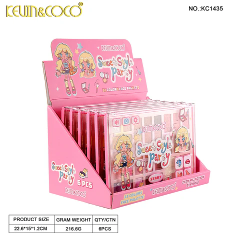 Paleta de Sombras de 33 Colores Dress-Up SweetHeart
