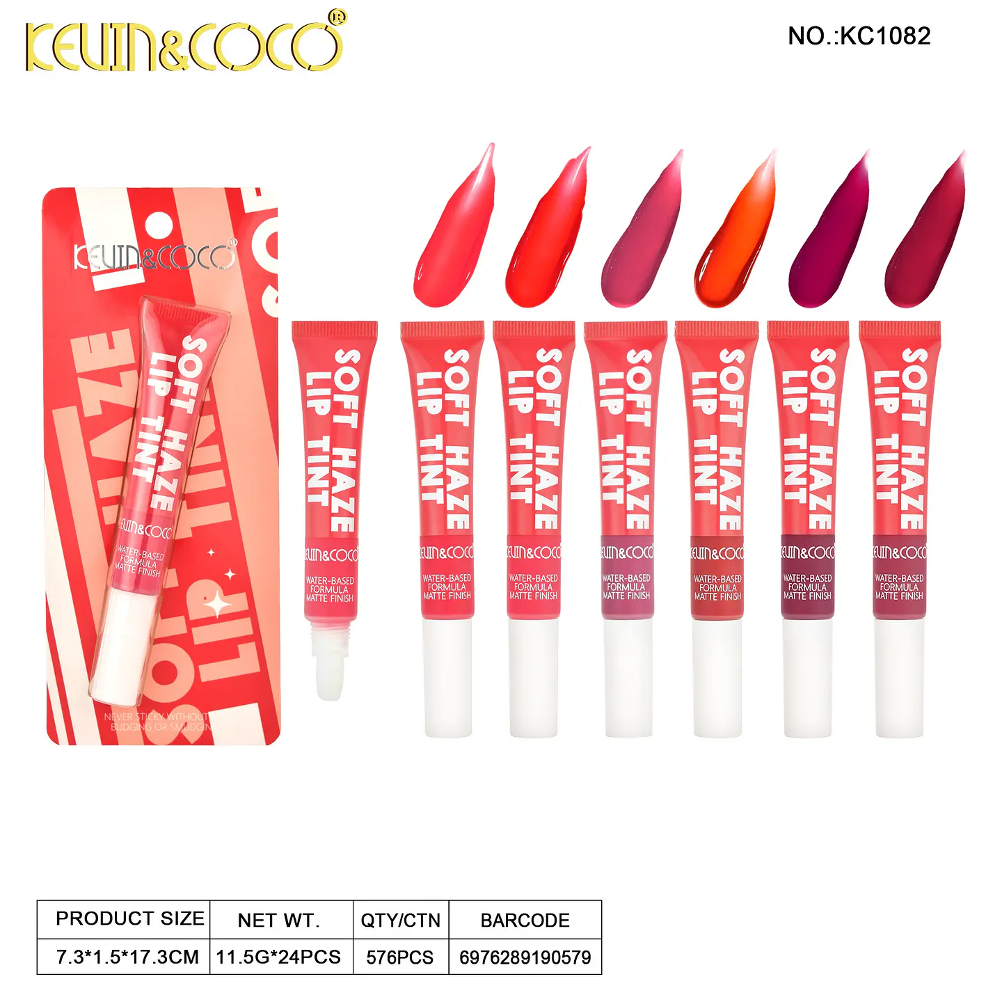 Tinta De Labios Matte Kevin&Coco Soft Haze Larga Duracion 6