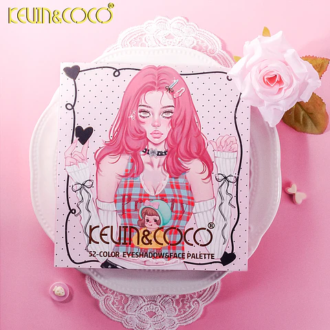 Paleta de Sombras de 52 Colores Peach Heart Strategy