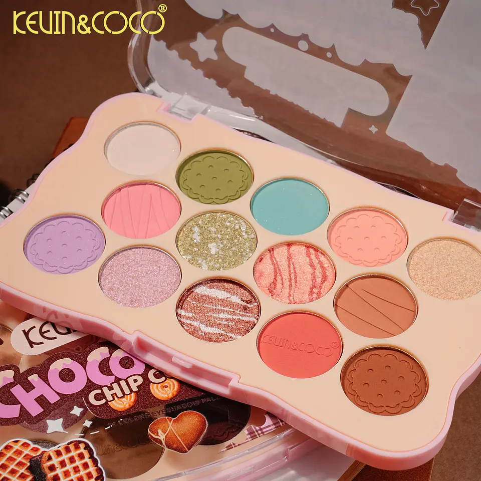 Paletas de Sombras de 14 Colores Chocolate Cookies 5
