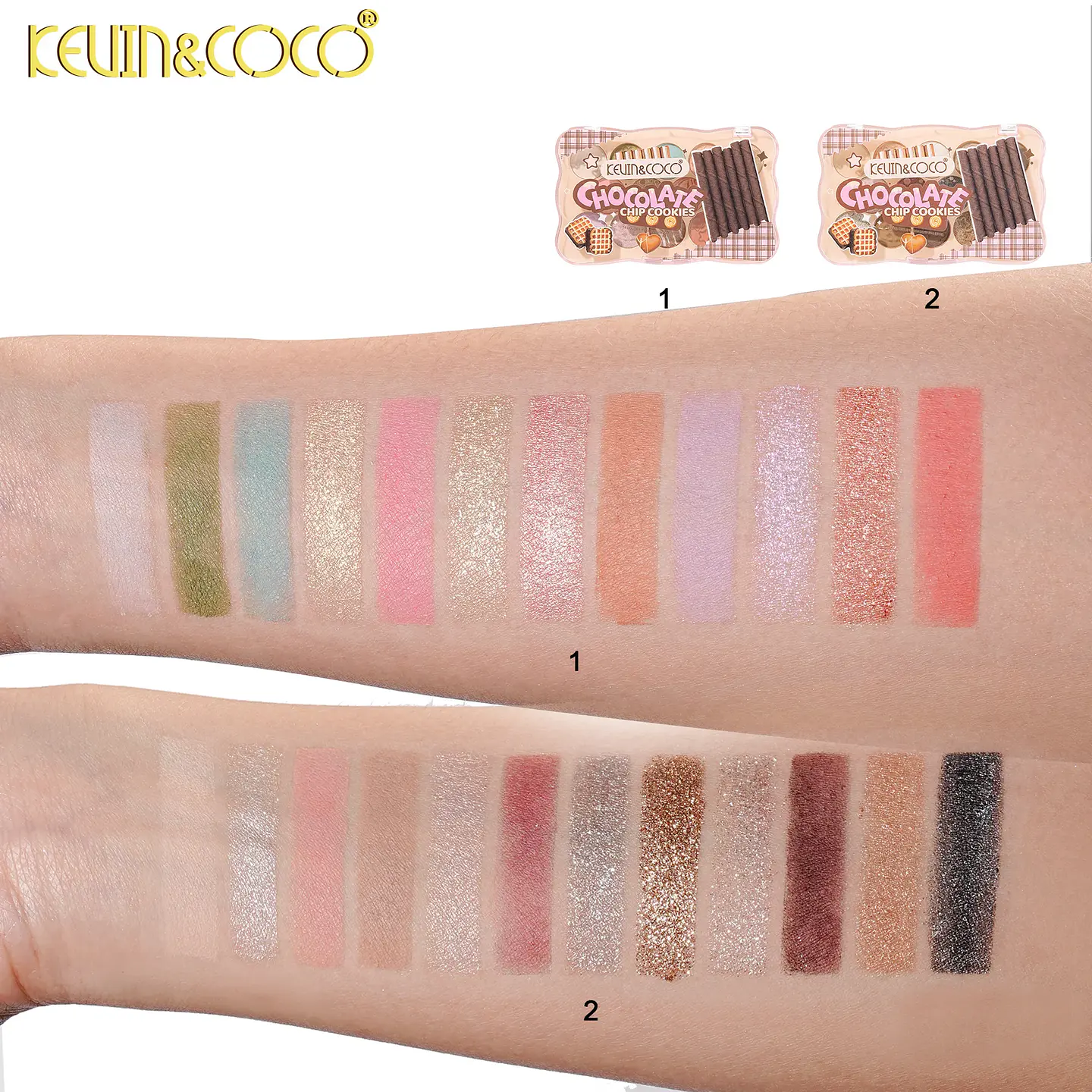 Paletas de Sombras de 14 Colores Chocolate Cookies 8