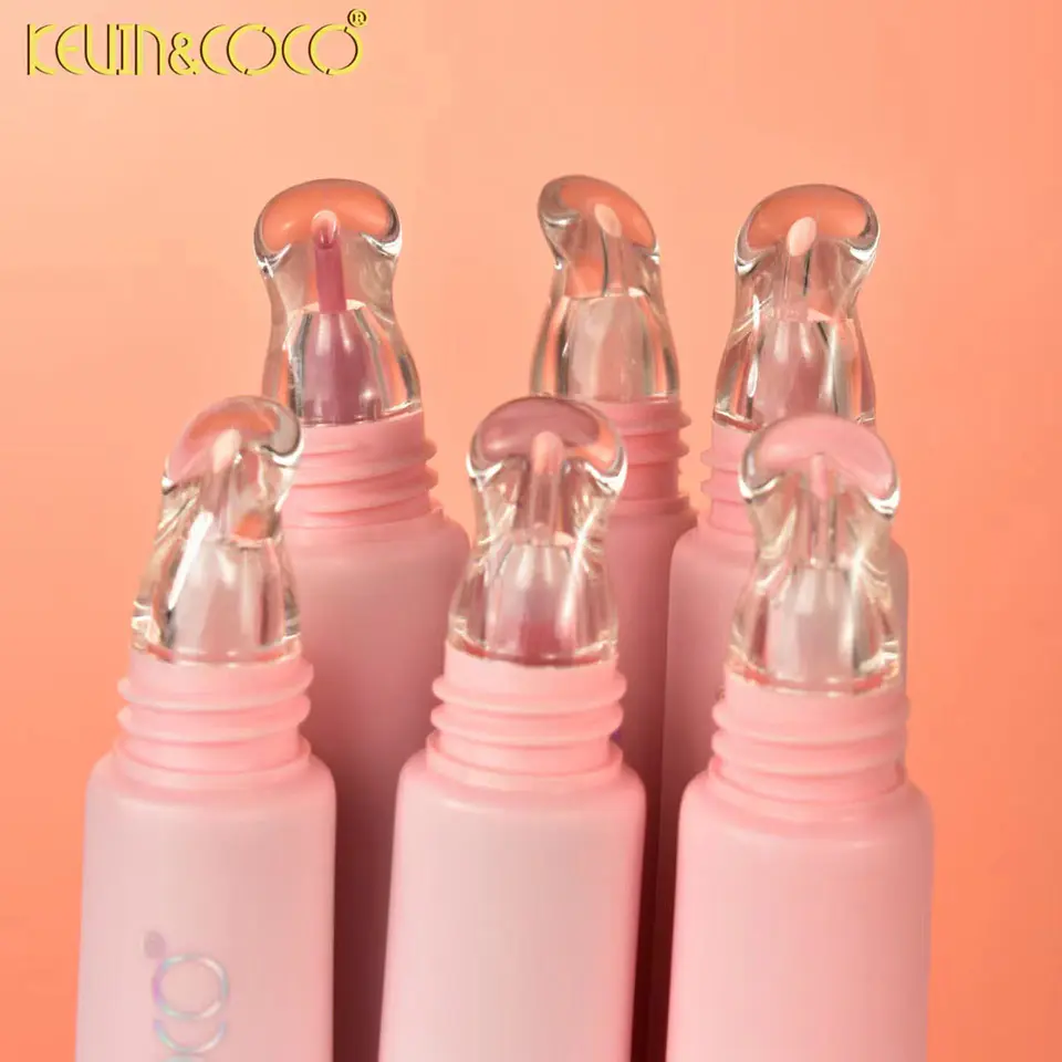Brillo Labial Hidratante KEVIN&COCO Flowers — Lip Gloss Mágico con Aplicador de Silicona Suave y Acabado Cristalino (6 Tonos Irresistibles) 3