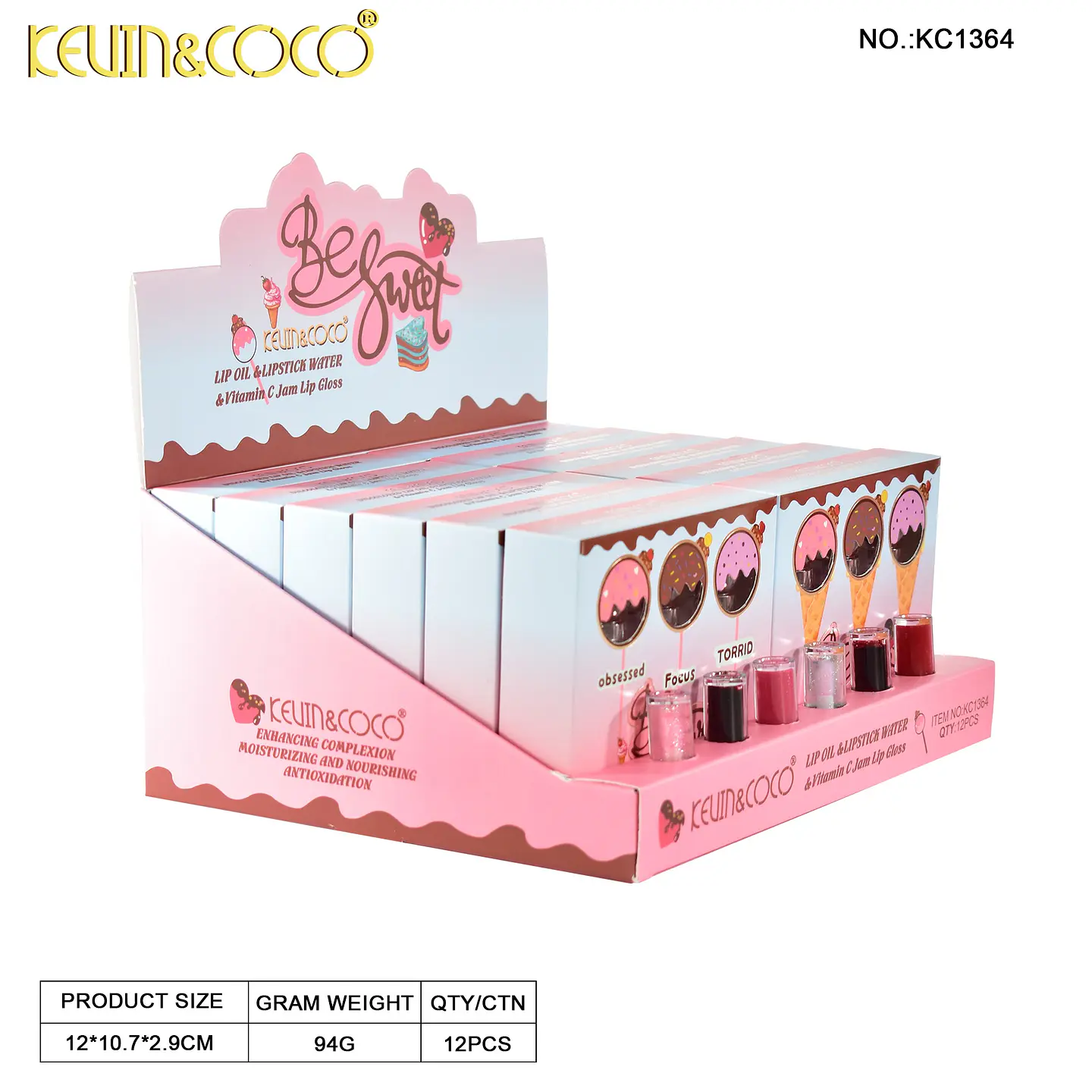 Kit Gloss Labial Mágico Cambia Color + Tinta + Aceite Vitamina C 8