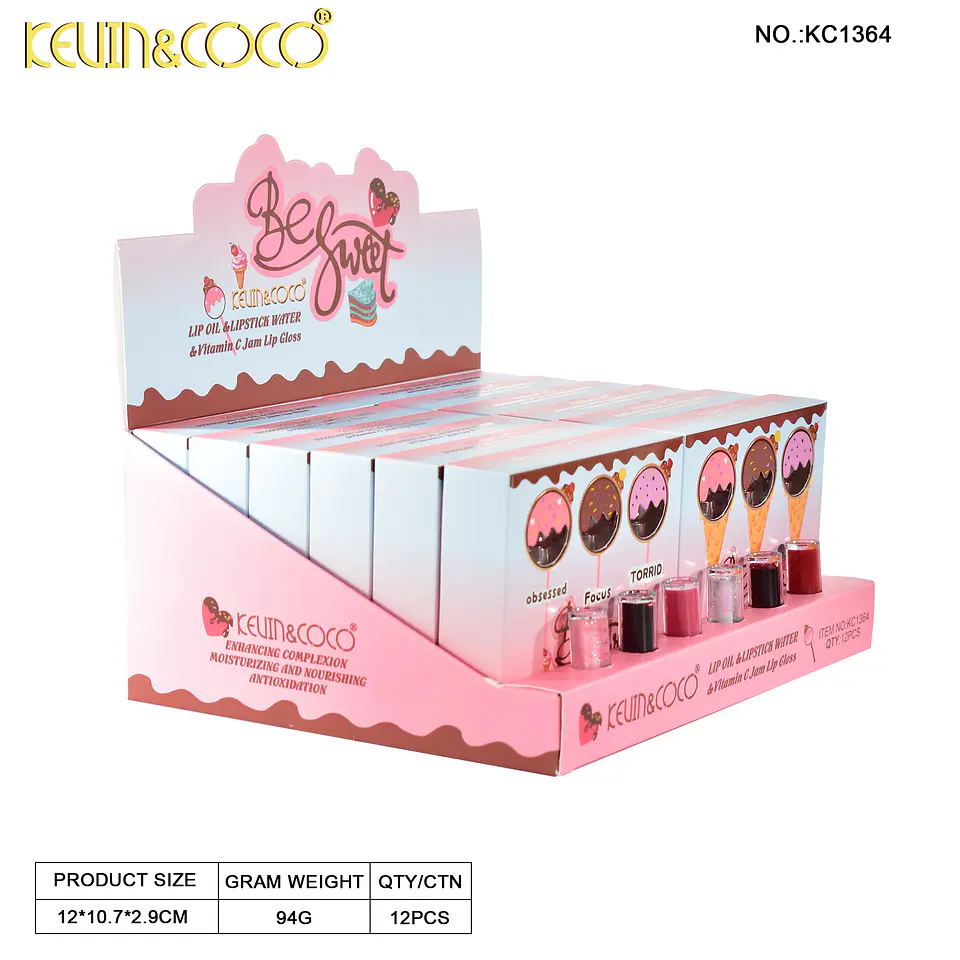 Kit Gloss Labial Mágico Cambia Color + Tinta + Aceite Vitamina C 8