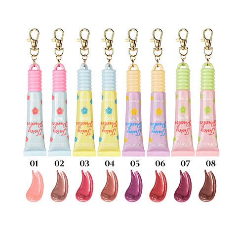 Brillo Labial Hidratante KEVIN&COCO Juicy Pucker Flower con Llavero