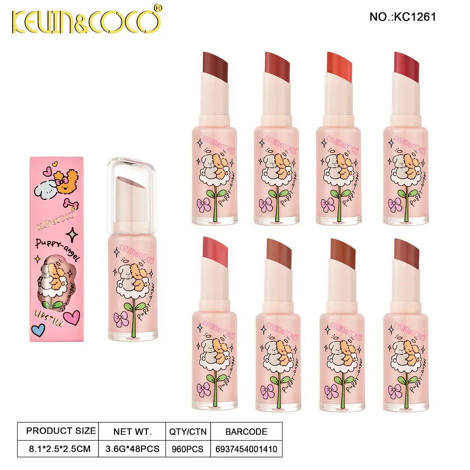 Lápiz Labial Humectante KEVIN&COCO Puppy-Angel — Cobertura Sedosa y Nutritiva 2