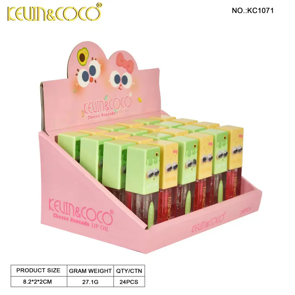 Kevin & Coco Aceite Labial Hidratante Cheese & Avocado | Brillo de Labios Nutritivo y Humectante 5