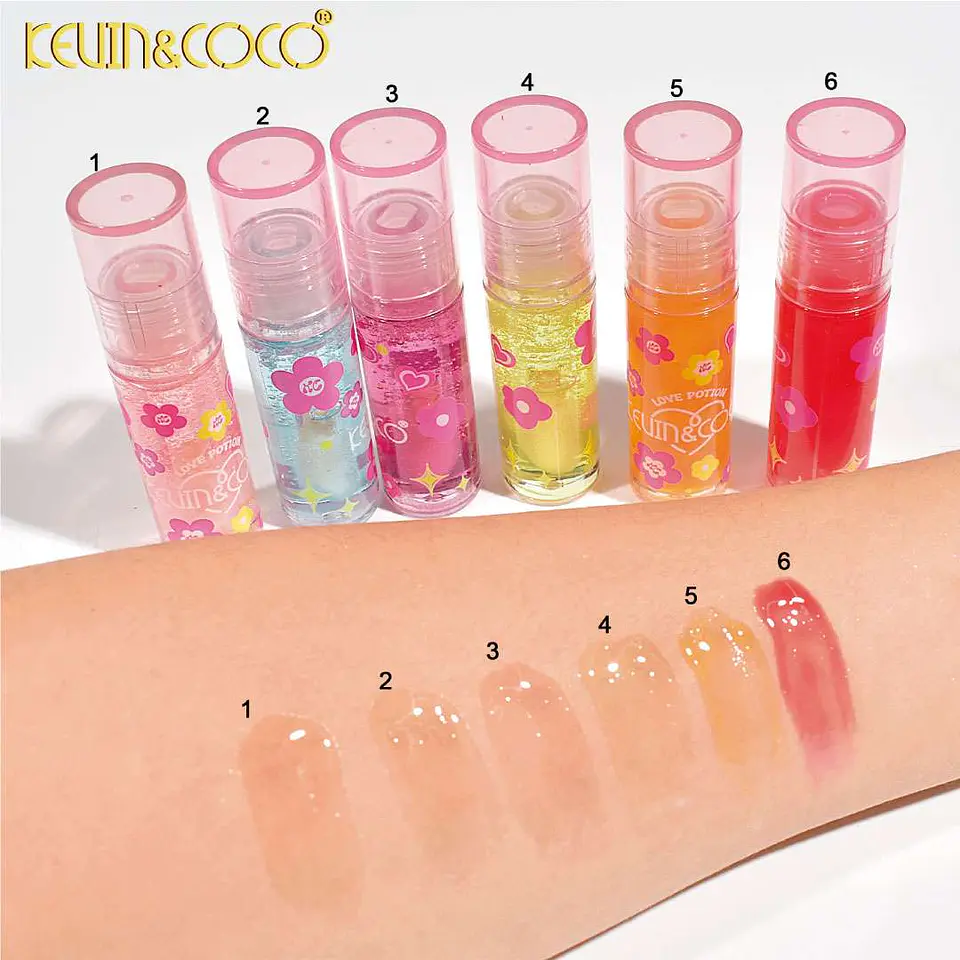 Kevin & Coco Aceite Labial Mágico Love Potion Bloom | Brillo Hidratante y Nutritivo 2
