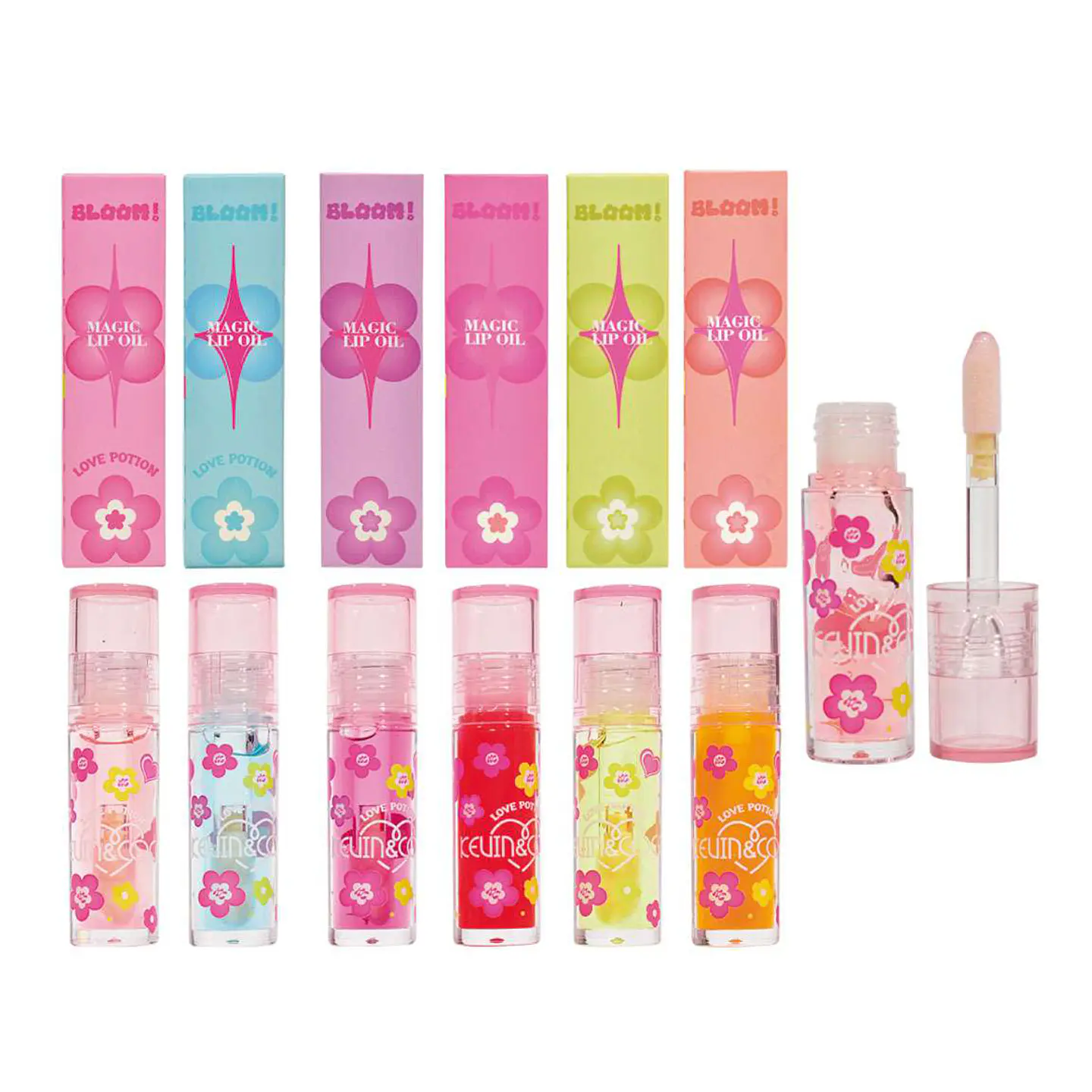 Kevin & Coco Aceite Labial Mágico Love Potion Bloom | Brillo Hidratante y Nutritivo 1