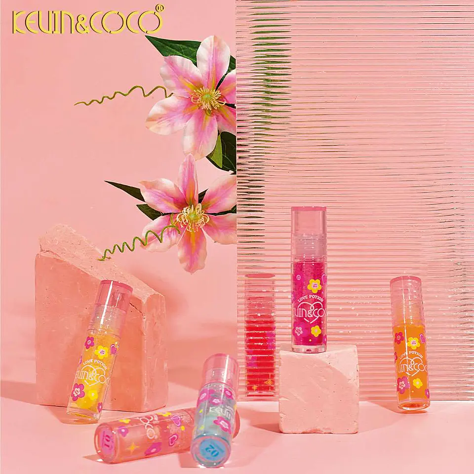 Kevin & Coco Aceite Labial Mágico Love Potion Bloom | Brillo Hidratante y Nutritivo 4