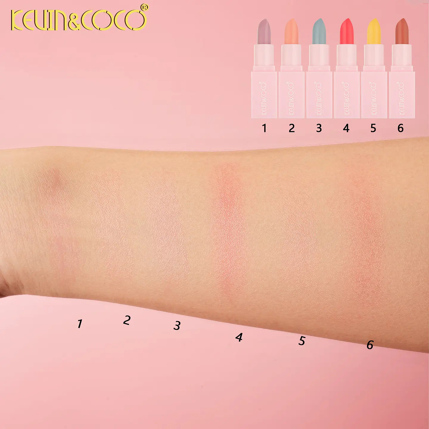 Set De Labiales Kevin & Coco Colección Kitten Love - 6 Tonos Mate De Larga Duración Y Resistentes Al Agua 4