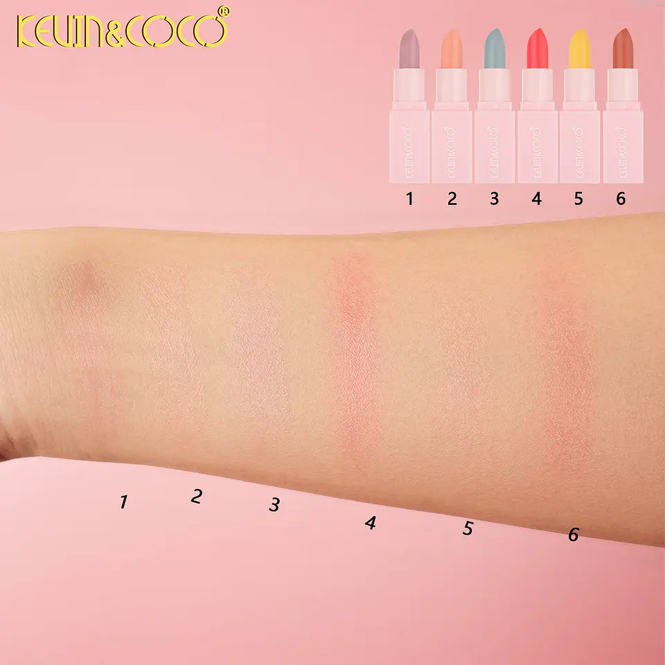 Set De Labiales Kevin & Coco Colección Kitten Love - 6 Tonos Mate De Larga Duración Y Resistentes Al Agua 4
