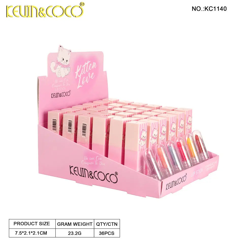Set De Labiales Kevin & Coco Colección Kitten Love - 6 Tonos Mate De Larga Duración Y Resistentes Al Agua 5