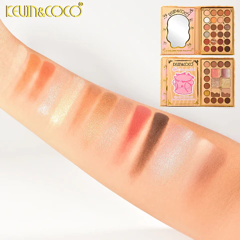 paleta de sombras para rostro y ojos de dos niveles y 42 colores Furry 