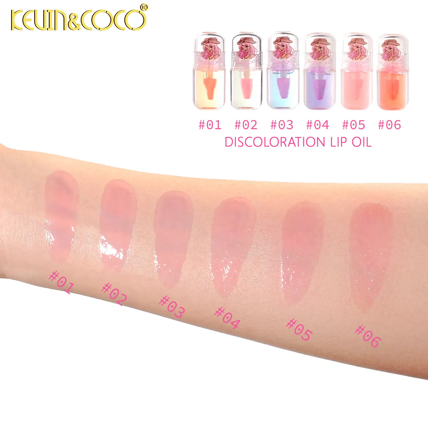 Aceite labial Animal Rhapsody que cambia de temperatura KEVIN&COCO 3